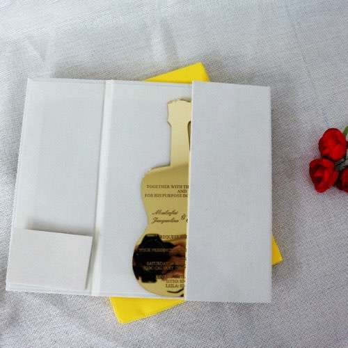 Acrylic Invitation Card With Velvet Box Slap-up Invitation Personalized Custom